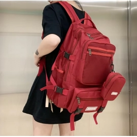 TRAVEASY New Woman Travel Backpack Solid Color Oxford Large Capacity Waterproof Schoolbag for Teenage Girl Laptop Bag Female