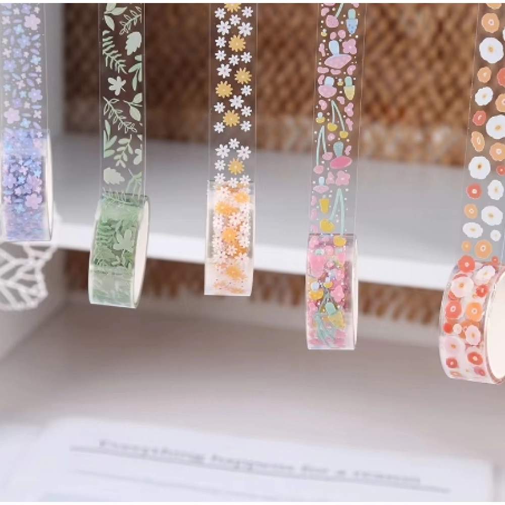 5Rolls Kawaii Transparent Sticker Tape DIY Decorative Material Tape Sketchbook Stickers School Supplies Japanese stationery 5Rolls Kawaii Transparent Sticker Tape DIY Decorative Material Tape Sketchbook Stickers School Supplies Japanese stationery